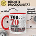 70. Geburtstag Tasse Geschenk Vor 70 Jahren War Ich Mal Der Schnellste Geschenkidee Opa Rot Trendation