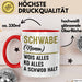 Schwabe Tasse Geschenk Wois Alles Ko Alles A Schwob Halt Rot Trendation