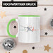 Lustige Fechten-Tasse Geschenk für Fechter Herzschlag Grün Trendation
