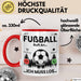Fussballer Tasse Geschenk Fussballspieler Geschenkidee Fußball Ruft An Kaffee-Becher Rot Trendation