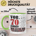 70. Geburtstag Tasse Geschenk Vor 70 Jahren War Ich Mal Der Schnellste Geschenkidee Opa Grün Trendation