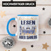 Lesen Tasse Geschenk Spruch Leseratte Bücherwurm Geschenkidee Ein Leben Ohne Lesen Blau Trendation