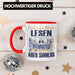 Lesen Tasse Geschenk Spruch Leseratte Bücherwurm Geschenkidee Ein Leben Ohne Lesen Rot Trendation