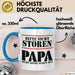 Papa Tasse Geschenk Bitte Nicht Stören Papa Ruht Seine Augen Aus Geschenkidee Zum Vatertag Blau Trendation
