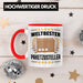Weltbester Paketbote Paketzusteller Tasse Geschenkidee Postbote Spruch Rot Trendation