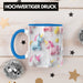 3D Tasse Einhorn Grafik Geschenkidee Mädchen 3D Einhorn Motiv Luftballong Viele Einhörner Blau Trendation