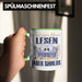 Lesen Tasse Geschenk Spruch Leseratte Bücherwurm Geschenkidee Ein Leben Ohne Lesen Grün Trendation