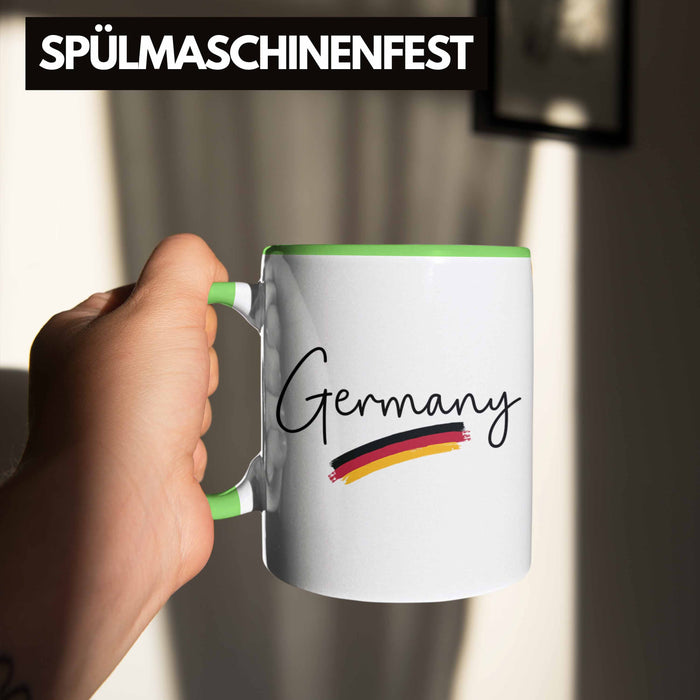 Germany Tasse Deutschland Flagge National Stolz Grün Trendation