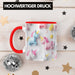 3D Tasse Einhorn Grafik Geschenkidee Mädchen 3D Einhorn Motiv Luftballong Viele Einhörner Rot Trendation