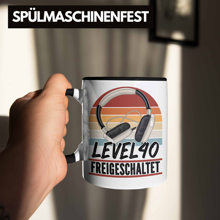 40. Geburtstag Geschenk Männer Gaming Kaffee-Becher Gamer 40er Geburtstag Geschenkidee Tasse Trendation