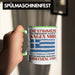 Griechenland Tasse Urlaub Heimat Geschenk Spruch Grieche Geschenkidee Grün Trendation