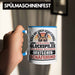 Deutscher Schäferhund Tasse Geschenkidee Kaffee-Becher Schäferhund Besitzer Schutzengel Blau Trendation