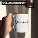 Bassist Tasse Geschenk Bass-Spieler Geschenkidee Kaffee-Becher Herzschlag Blau Trendation