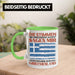 Griechenland Tasse Urlaub Heimat Geschenk Spruch Grieche Geschenkidee Grün Trendation