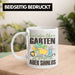 Garten Tasse Geschenk Spruch Hobby-Gärtner Geschenkidee Ein Leben Ohne Garten Weiß Trendation