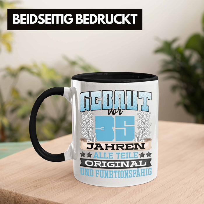 35er Geburtstag Tasse Geschenk Frauen Männer Spruch Gebaut Vor 35er Jahren Trendation