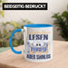 Lesen Tasse Geschenk Spruch Leseratte Bücherwurm Geschenkidee Ein Leben Ohne Lesen Blau Trendation