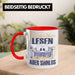 Lesen Tasse Geschenk Spruch Leseratte Bücherwurm Geschenkidee Ein Leben Ohne Lesen Rot Trendation