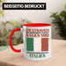 Italien Tasse Urlaub Heimat Geschenk Spruch Italiener Geschenkidee Rot Trendation
