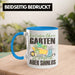 Garten Tasse Geschenk Spruch Hobby-Gärtner Geschenkidee Ein Leben Ohne Garten Blau Trendation