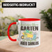 Garten Tasse Geschenk Spruch Hobby-Gärtner Geschenkidee Ein Leben Ohne Garten Rot Trendation
