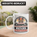 Deutscher Schäferhund Tasse Geschenkidee Kaffee-Becher Schäferhund Besitzer Schutzengel Weiß Trendation