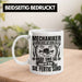 KFZ Mechaniker Tasse Geschenk Spruch Männer KFZ Mechatroniker Geschenkidee Becher Werkstatt Mechaniker Hören Nicht Auf Wenn Sie Müde Sind Weiß Trendation