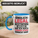 18. Geburtstag Tasse Geschenk Männer Frauen 18er Geschenkidee Lustig Spruch Endlich Legal Alle Sachen Machen Die Ich Davor Auch Schon Gemacht Habe Blau Trendation