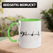 Bassist Tasse Geschenk Bass-Spieler Geschenkidee Kaffee-Becher Herzschlag Grün Trendation