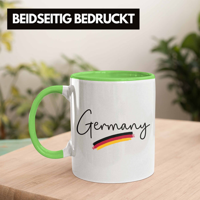 Germany Tasse Deutschland Flagge National Stolz Grün Trendation