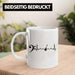 Bassist Tasse Geschenk Bass-Spieler Geschenkidee Kaffee-Becher Herzschlag Weiß Trendation
