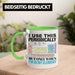 Chemiker Tasse Geschenk I Use This Periodically Kaffeetasse Chemie Student Lehrer Grün Trendation
