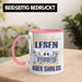 Lesen Tasse Geschenk Spruch Leseratte Bücherwurm Geschenkidee Ein Leben Ohne Lesen Rosa Trendation