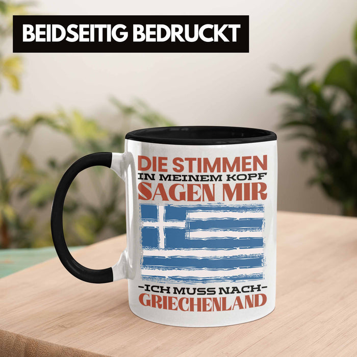 Griechenland Tasse Urlaub Heimat Geschenk Spruch Grieche Geschenkidee Trendation