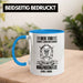 Lustige Bogenschießen Tasse für Bogenschützen Geschenkidee Pfeil und Bogen Motiv Blau Trendation